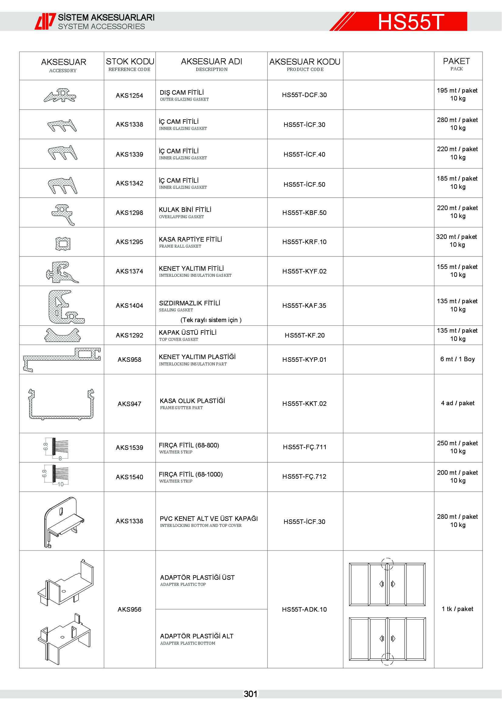 HEBESCHİEBE SÜRME ALÜMİNYUM 8